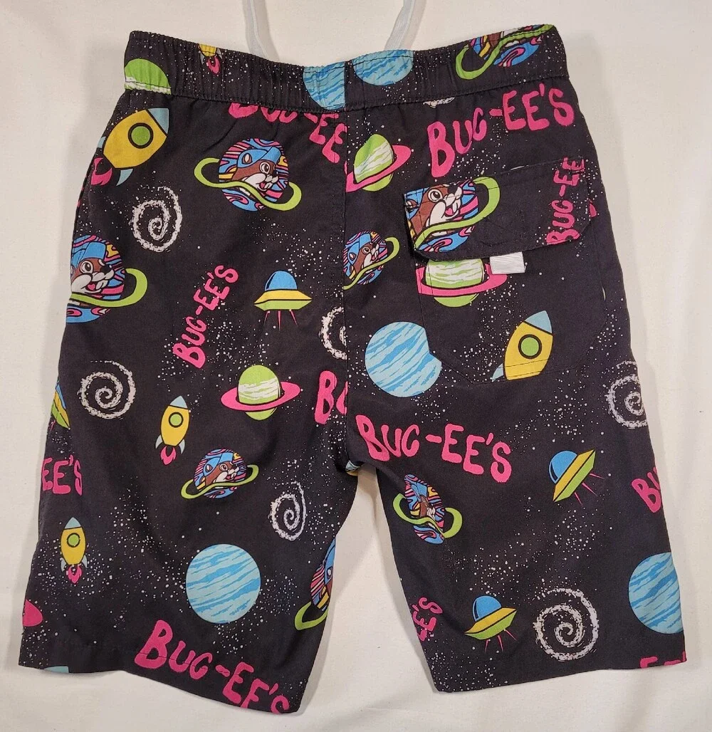 BUC-EE'S Swim Trunk Youth Small All Over Galaxy Space Print with Pockets, Lined